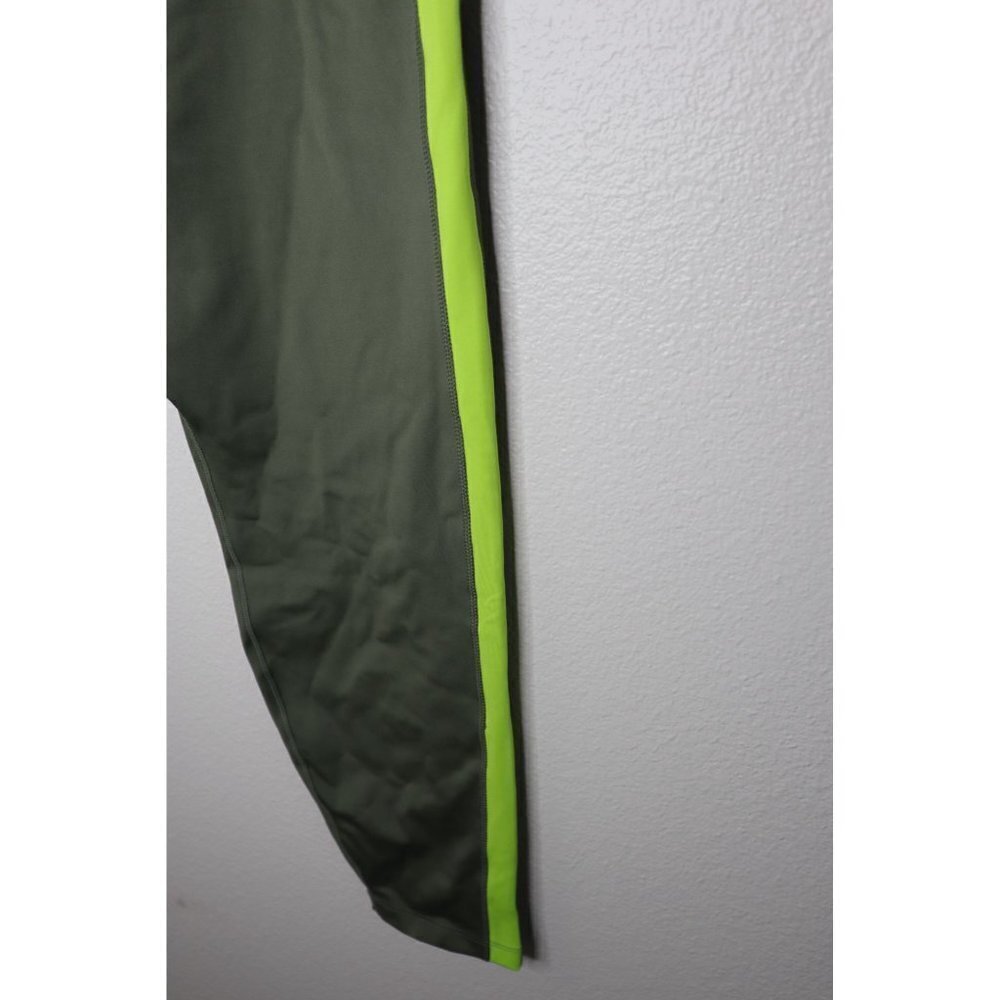 New Nike one tight Fit mid rise full length Green and Yellow Leggings SZ 2X - Picture 5 of 8